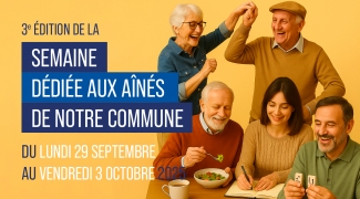 Semaine dédiée aux aînés de notre commune 