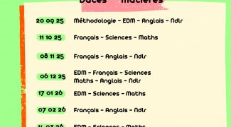 Soutien scolaire : EDM | Français | Sciences | Maths | Anglais | Néerlandais 